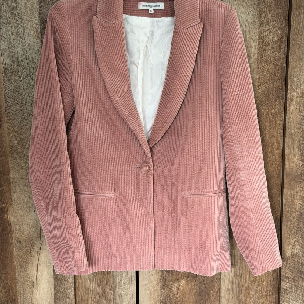 La Petite Francaise Paris Dusty Rose Lined Jacket - Picture 2 of 16